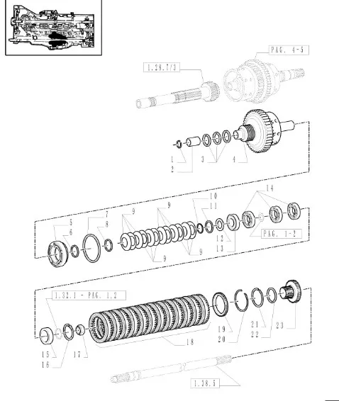 5187828 - Гайка М55 фиксир. муфты М диап. КПП TMT7/MXMPm, T6090